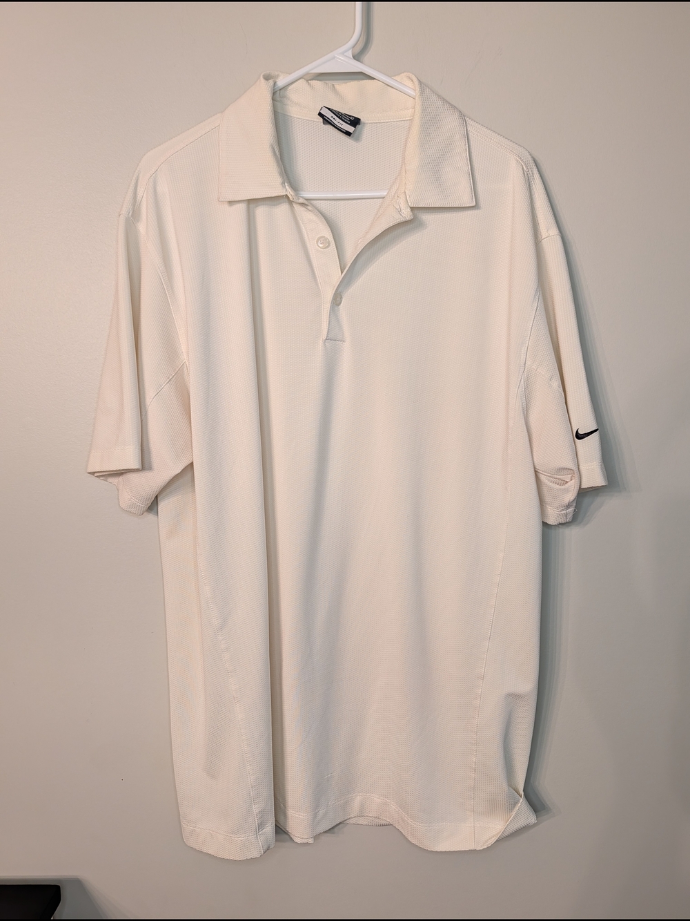 Nike Men’s Cream Polo Golf Shirt XL